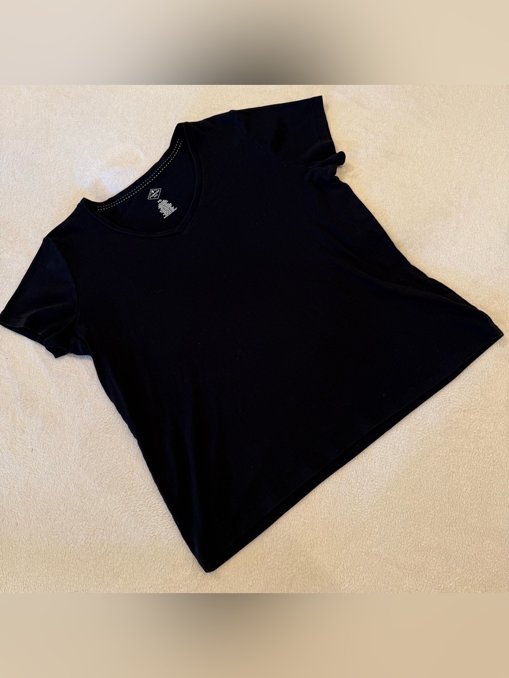 Classic Black Women's V-Neck Tee